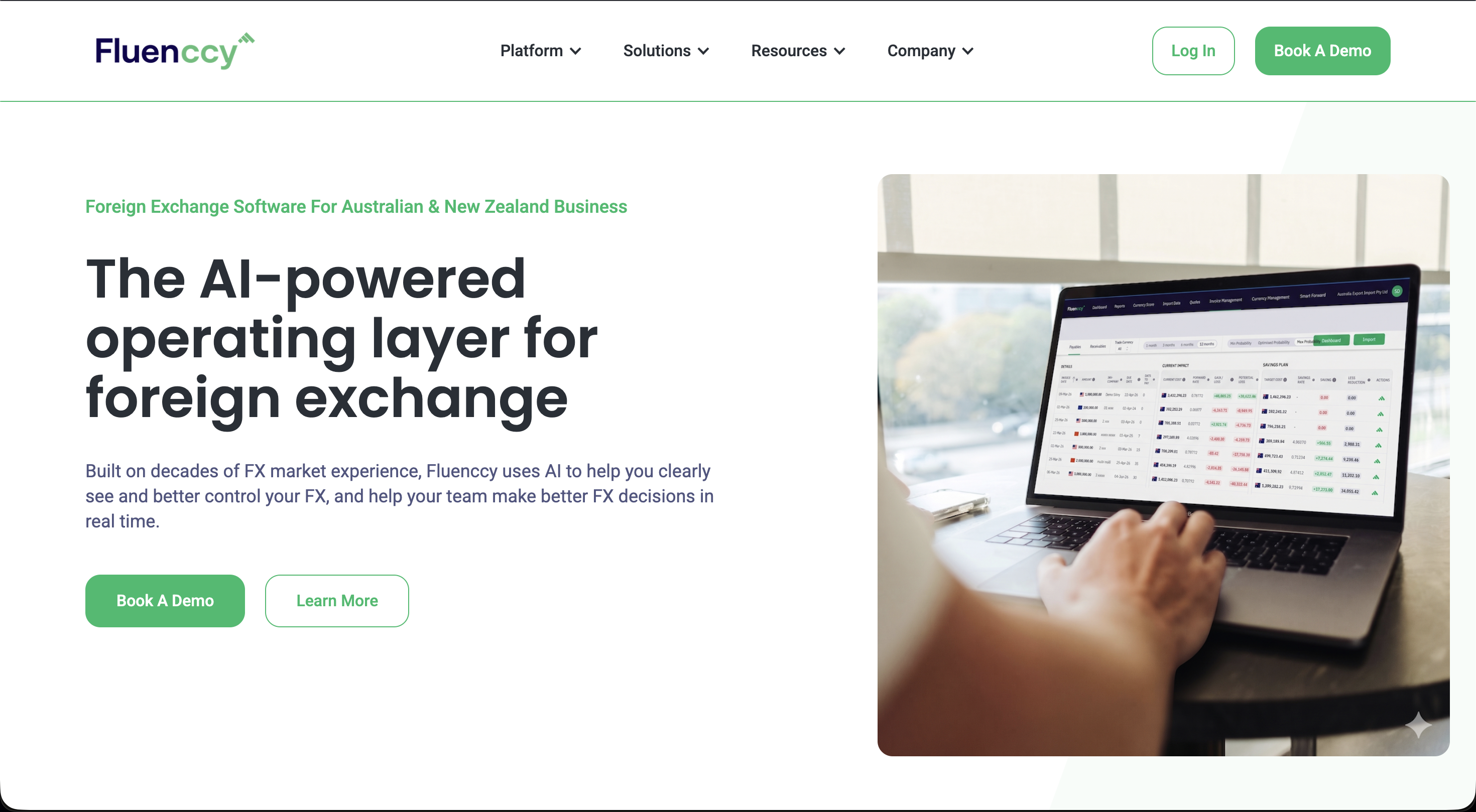 The Fluenccy homepage after the 2026 rebuild