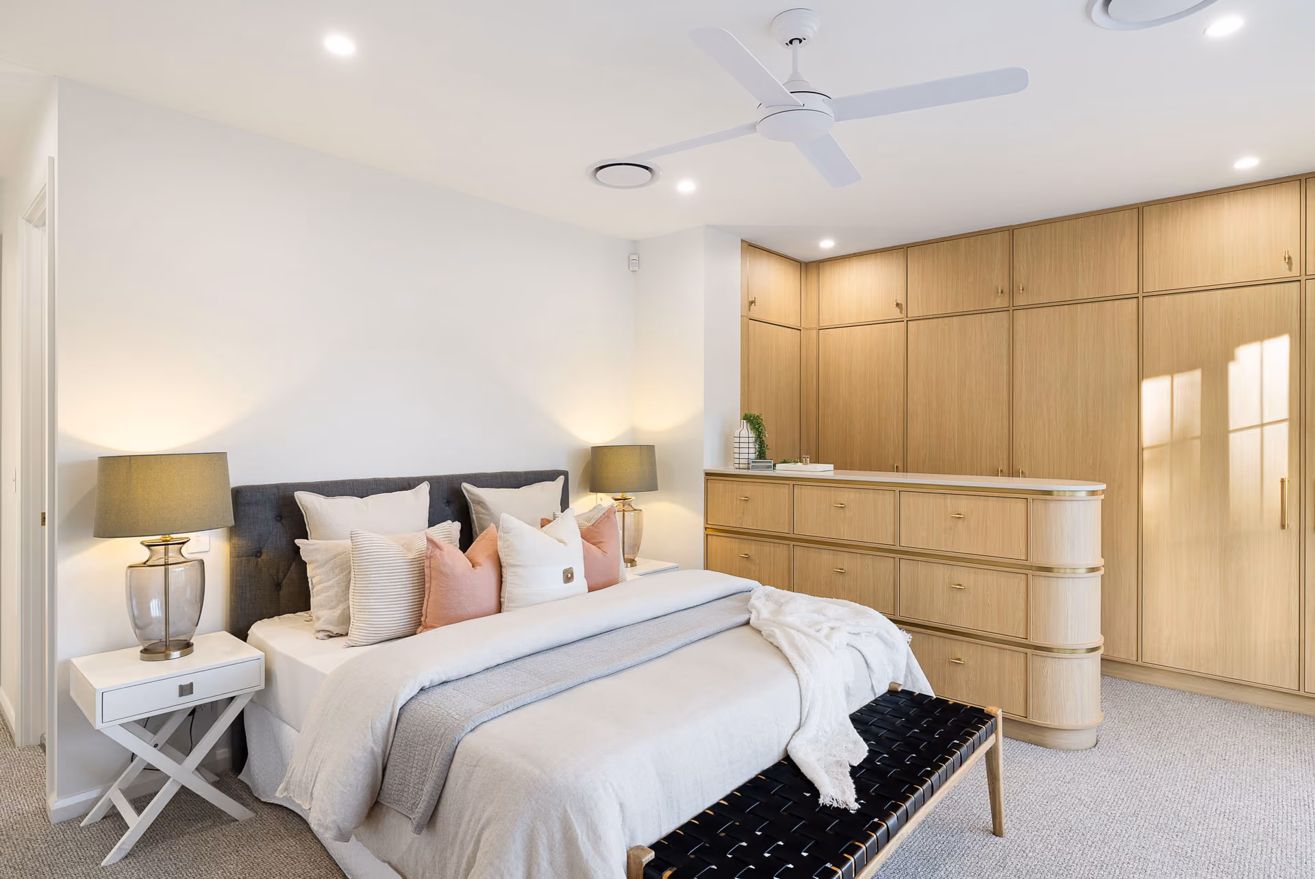 Interior of a completed home built from this floor plan