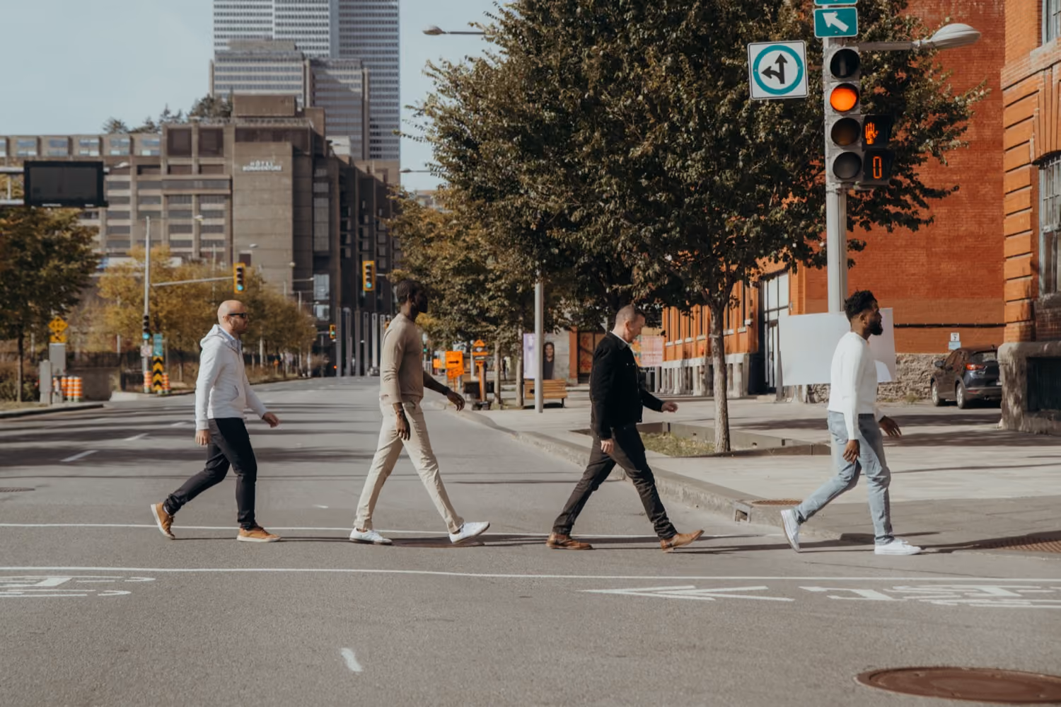 Billdr team members outside the Montreal office