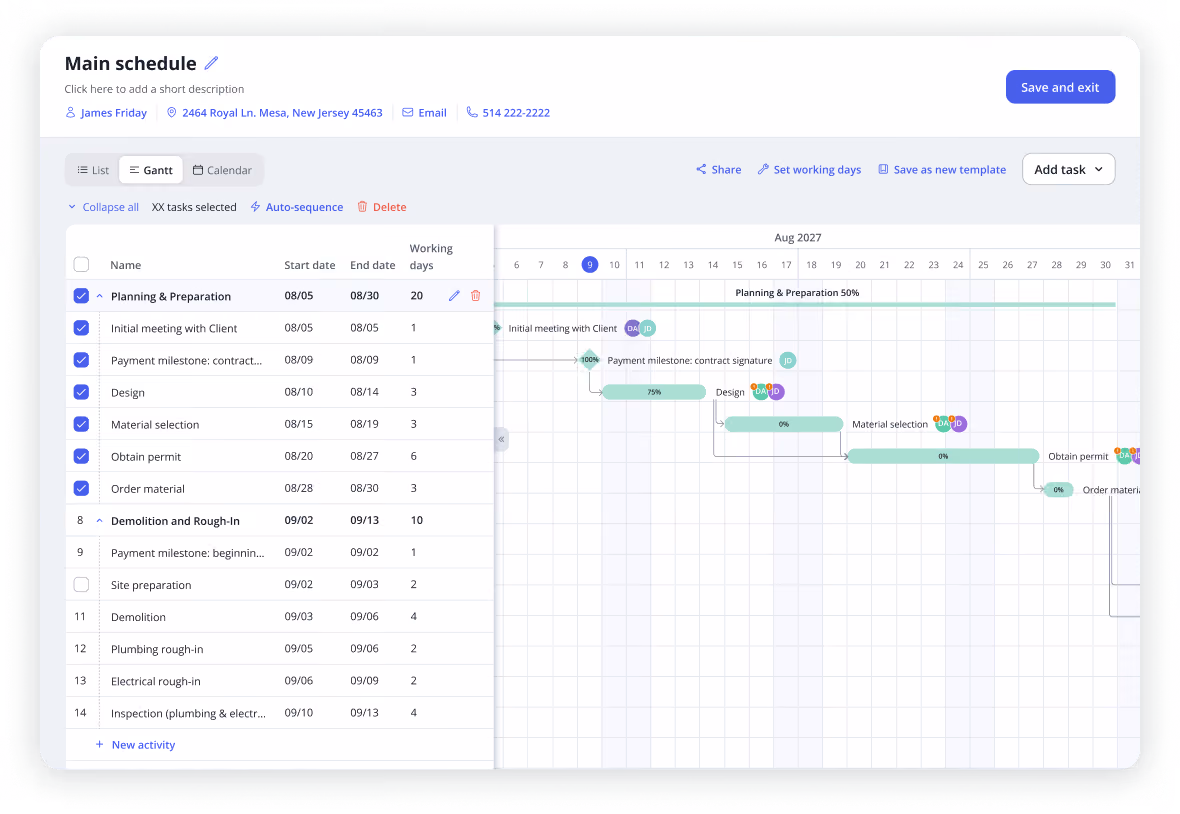 The Billdr company leads pipeline, showing deal segment, owner, value, win probability and location