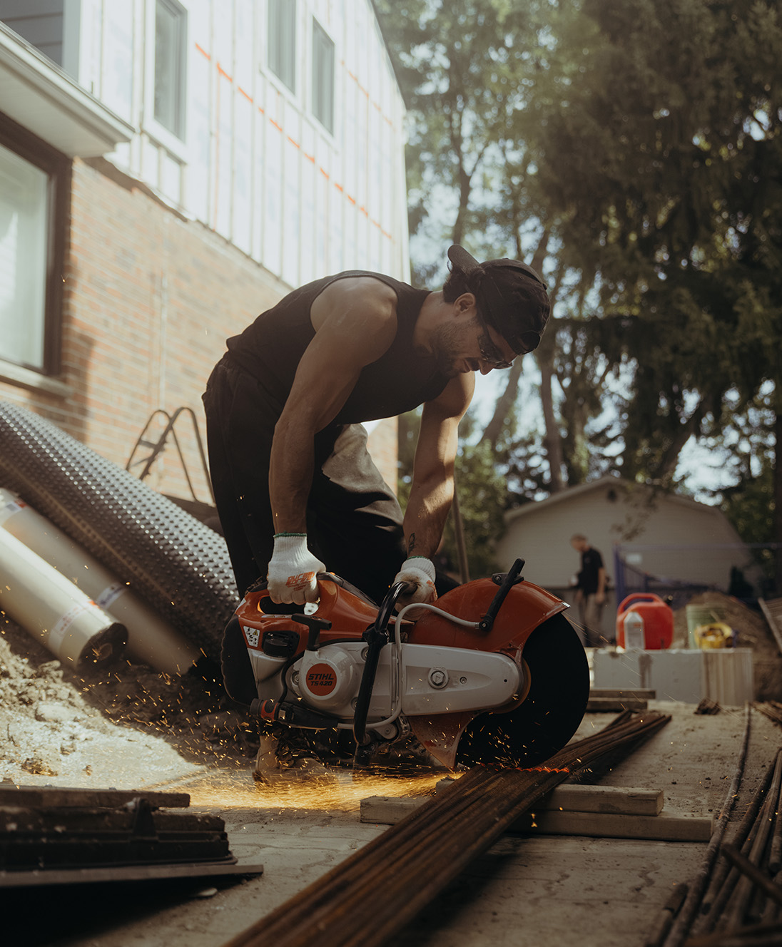 Oakridge Contracting working on a construction site