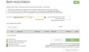 MYOB Bank Reconciliation