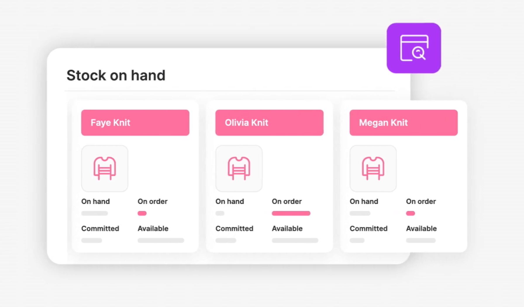Item records in MYOB Premium Inventory module for MYOB Business 