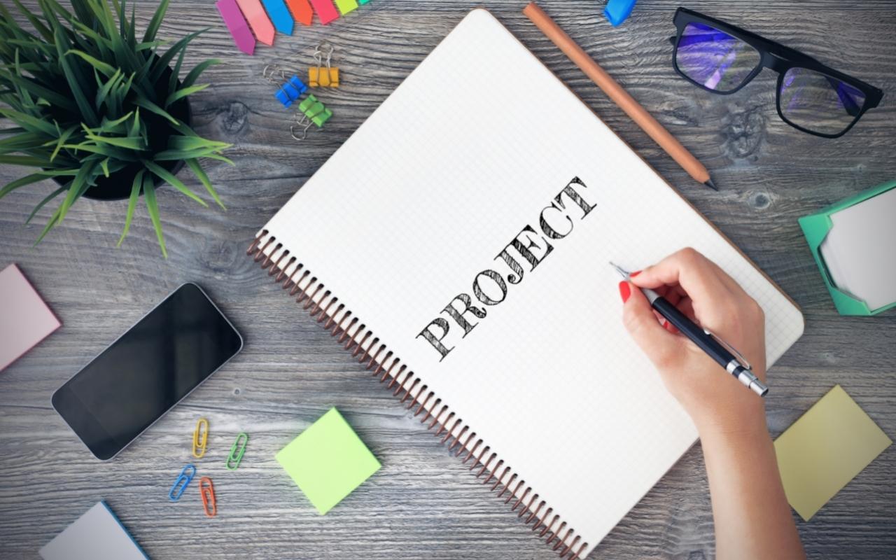 Project-management illustration.