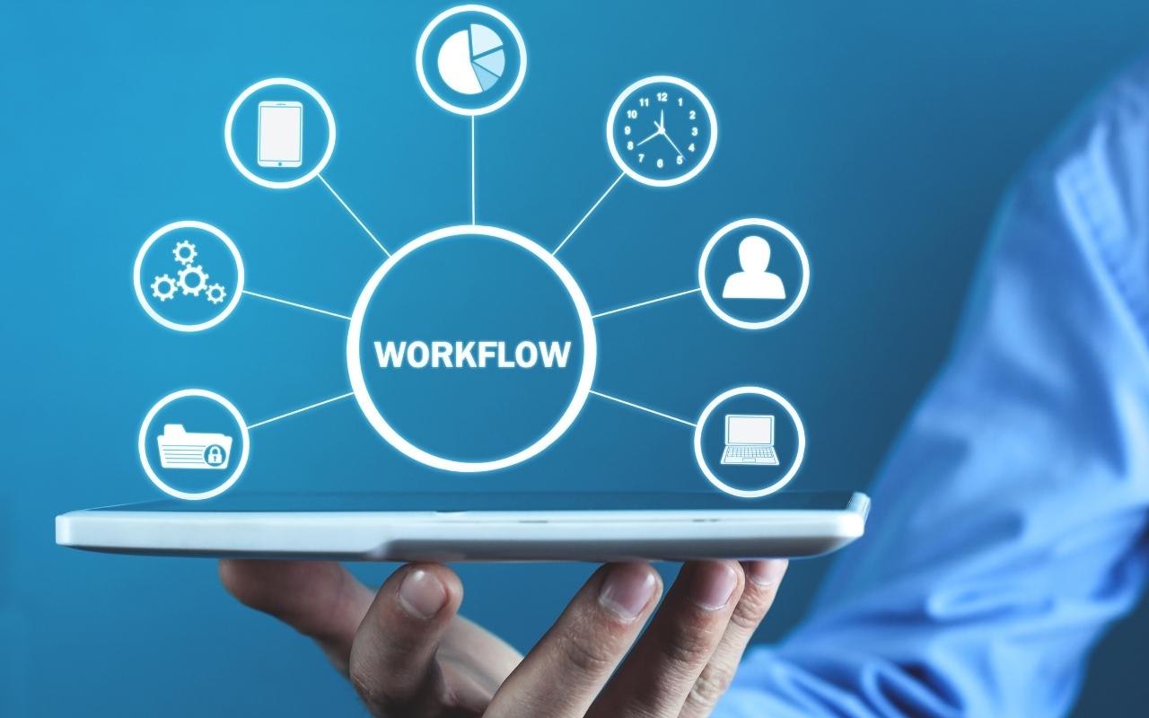 Accounting workflow diagram.