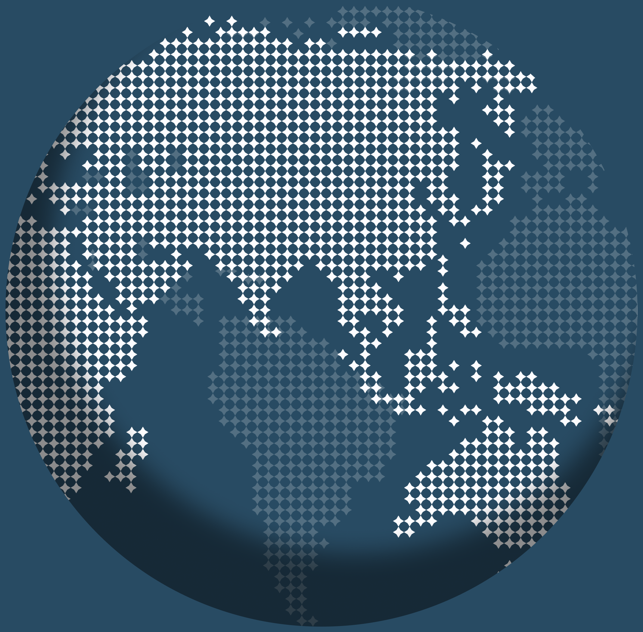Dotted globe