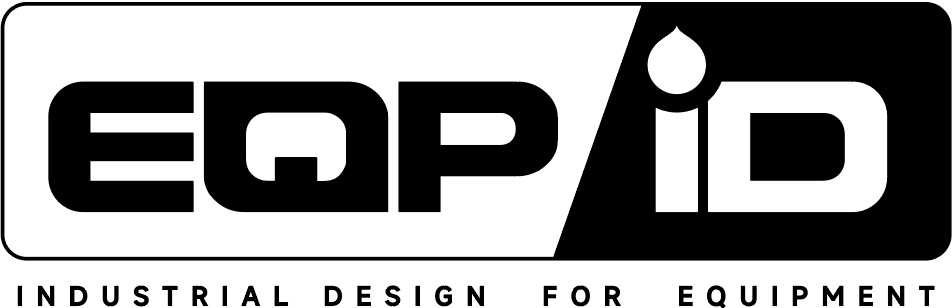 Logo with text EQP iD and tagline Industrial Design for Equipment.