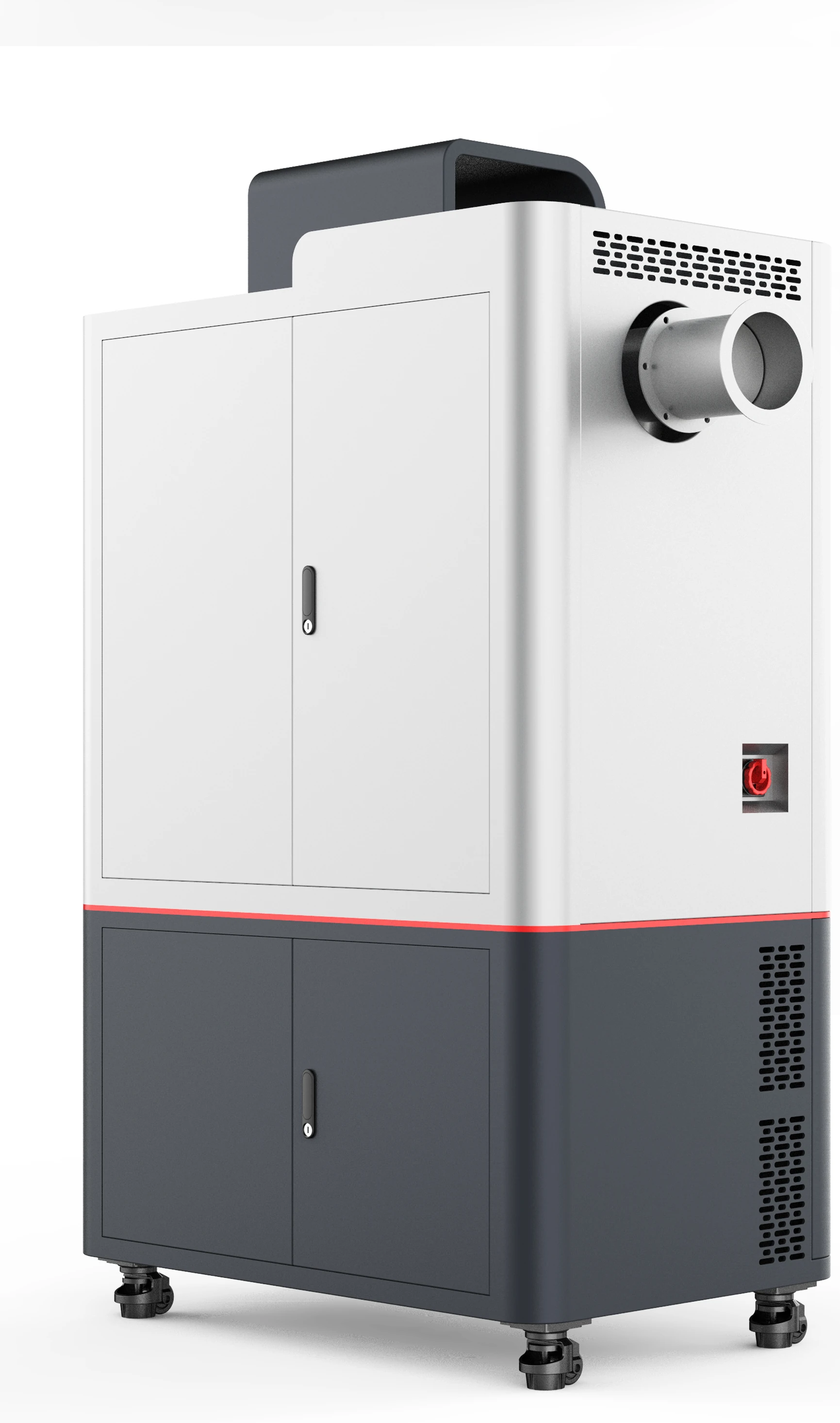 Rear view of the redesigned YL-606 enclosure showing access panels and ventilation openings