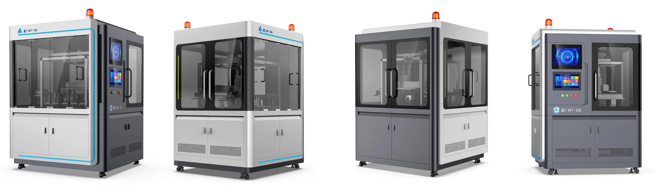 Four-view industrial design proposal for the precision custom automation equipment