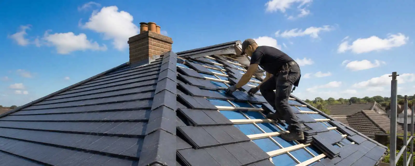 Expert Pitched Roofing in Slate, Clay and Concrete Tile