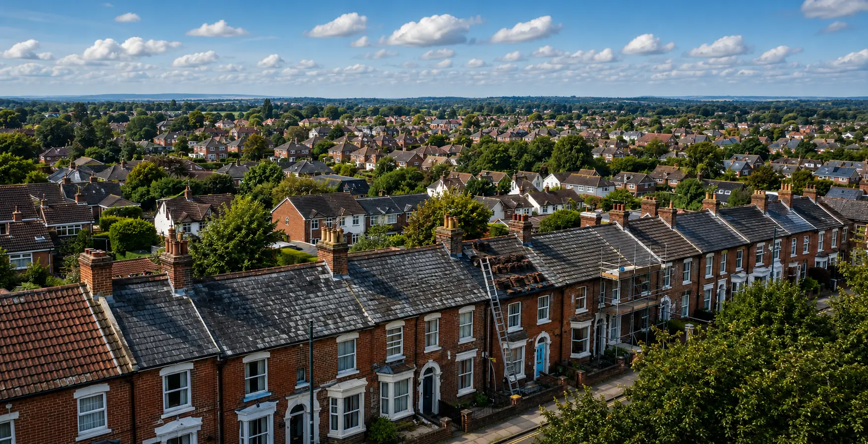 Eastleigh grew around its railway works, and the terraces built for it are now well past a century old. We repair and replace roofs across Eastleigh, Chandler's Ford and Fair Oak, with an inspection and a written quotation before anything starts.