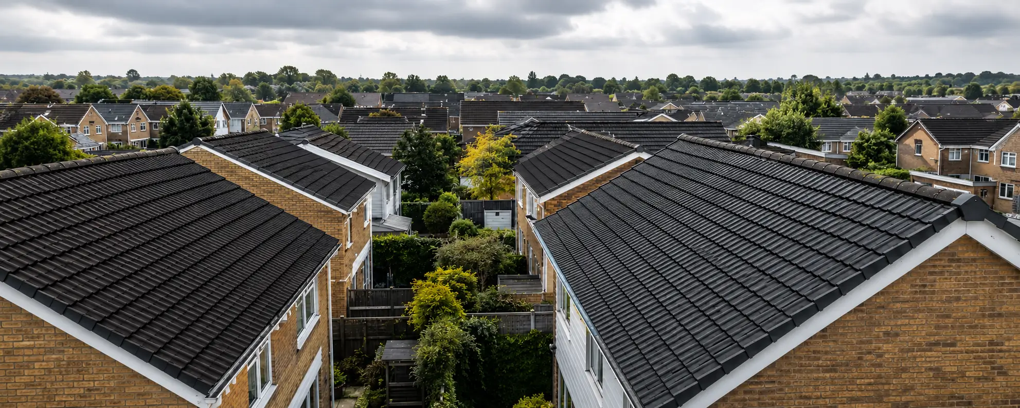 Basingstoke was built out at speed from the 1960s, and those roofs are now reaching the age where coverings and rooflines need decisions. We inspect, repair and replace across the town and its estates.
