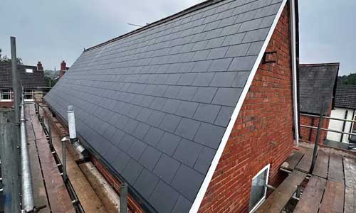 Full re-roofs for pitched and flat roofs. We strip the old covering, check the structure and fit your new roof.