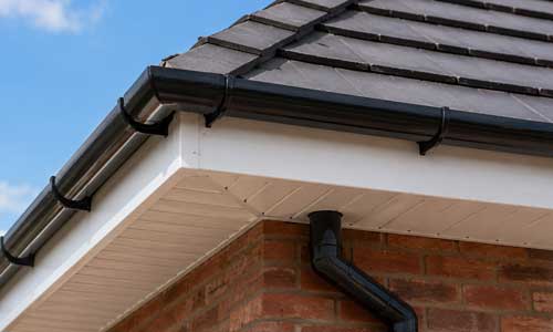 Fascia and soffit replacement, gutter and downpipe repairs, gutter cleaning and uPVC roofline installation.