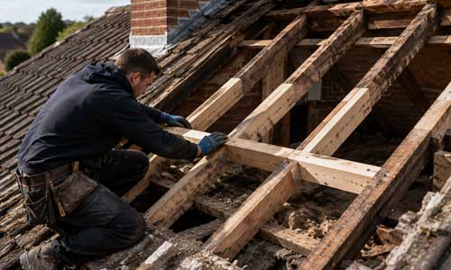 Rafters, trusses and battens, plus timber repairs after water damage or spray foam removal.