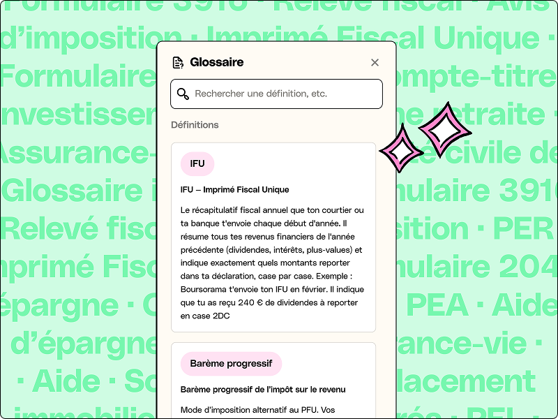 Exemple d'aide à la déclaration d'impôts Money Buddy