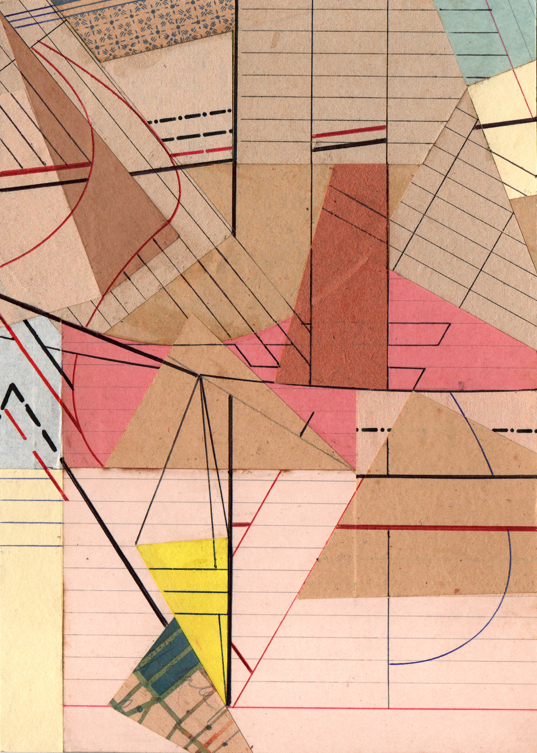 Collages géométriques 1, œuvre de Zaven Paré — Galerie Charlot