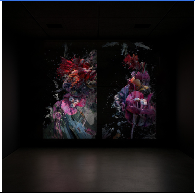 Compost_XII Diptyque, œuvre de Lauren Moffatt — Galerie Charlot