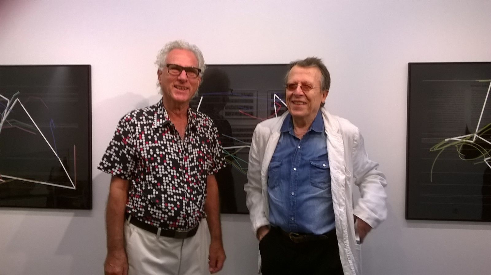 Manfred Mohr et Eric Vernhes à Galerie Charlot