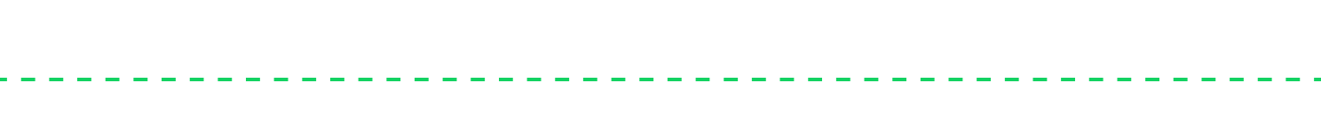 Horizontal green dashed line with spaced green dots above and below on a black background.