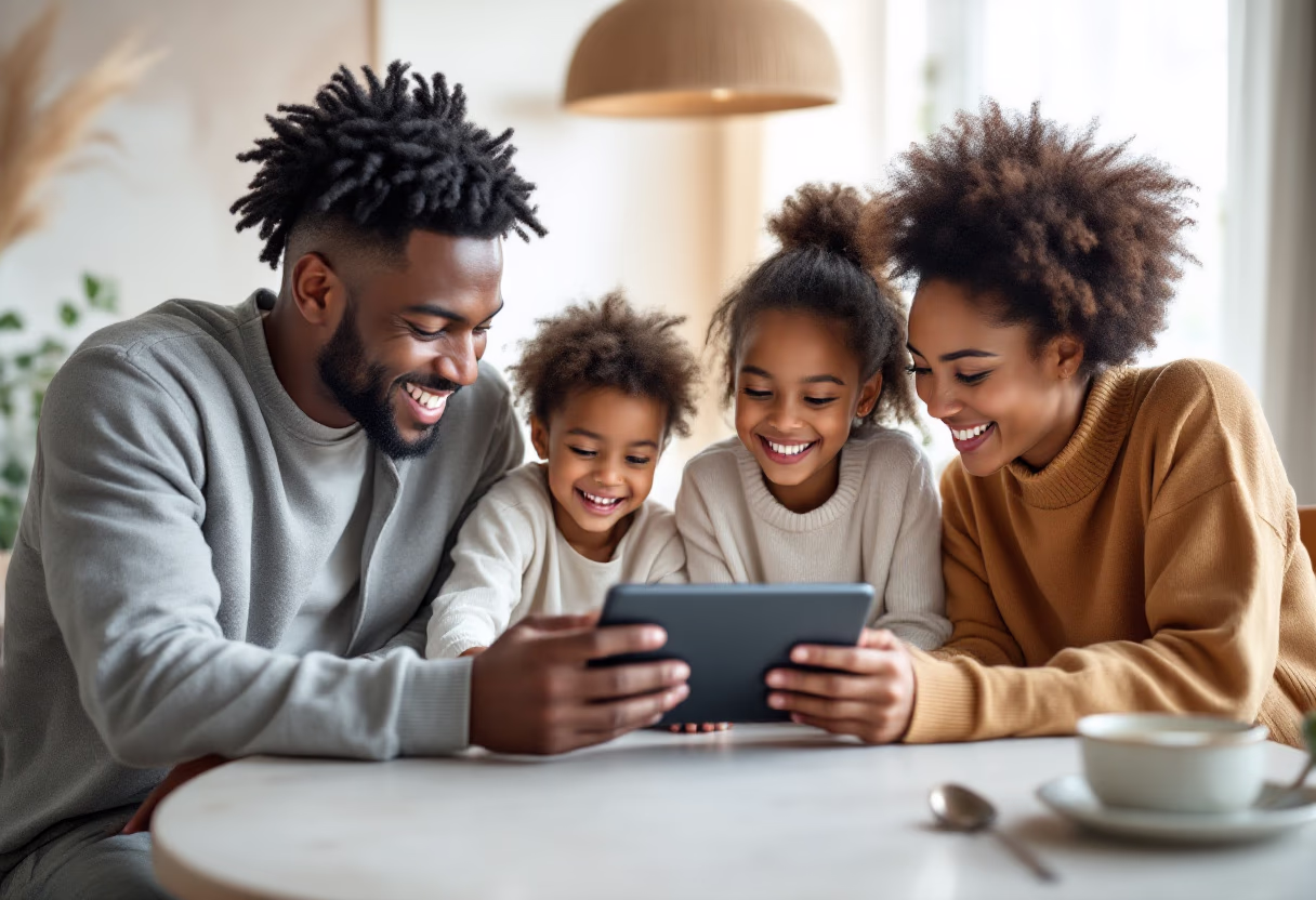 image of people interacting with devices (for a consumer apps)