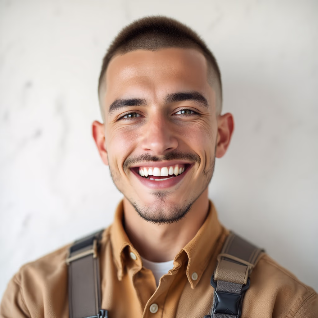 [headshot] image of customer giving a testimonial (for a ai biotech company)
