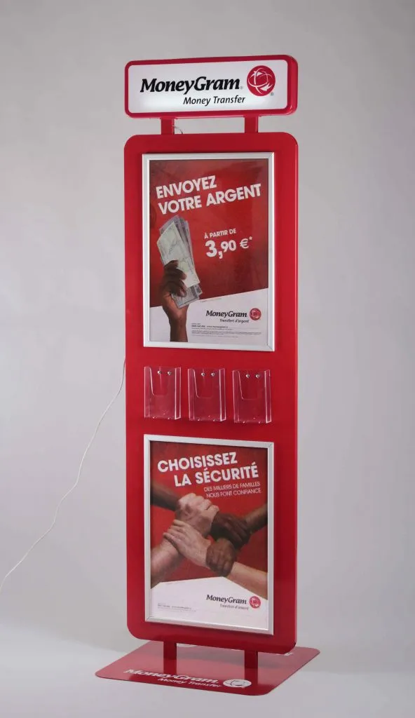 MoneyGram totem display