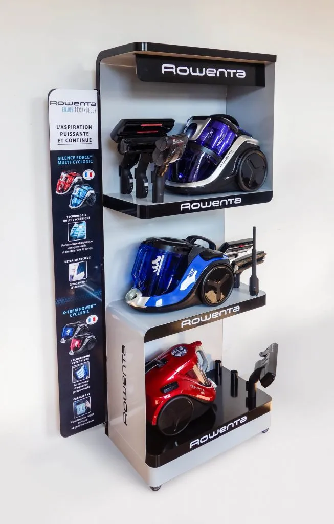 Rowenta vacuum display