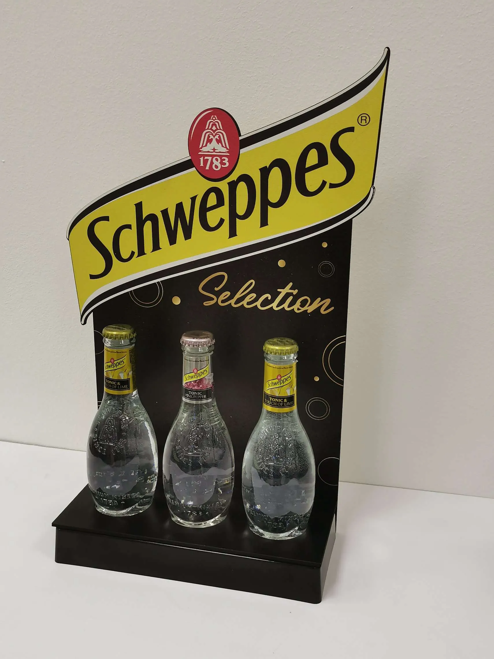 Schweppes counter display