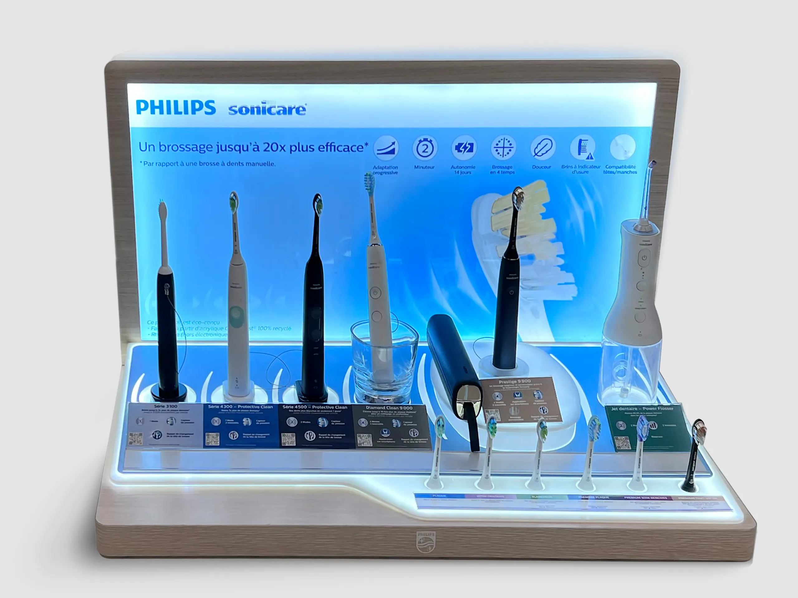 Sonicare six-facing counter display