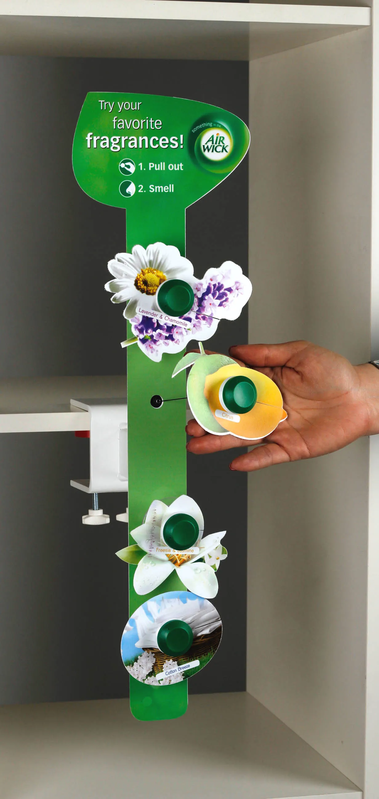 Air Wick multitester display