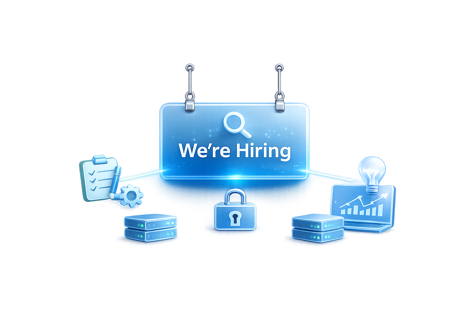 Illustration for the article "We're hiring across product and engineering"