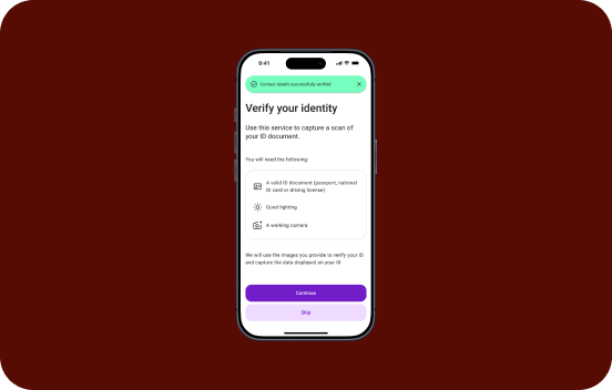 Points Wallet screen redeeming points to a cash account
