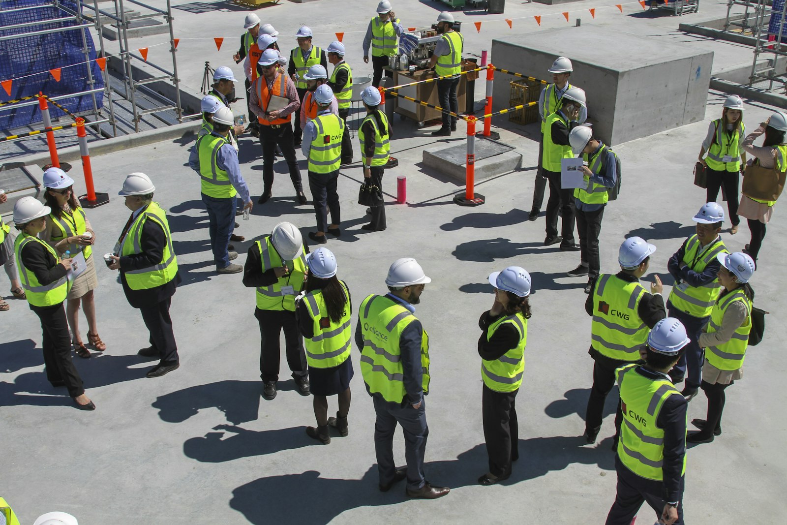 Construction crew gathered on site | Westside Construction Group