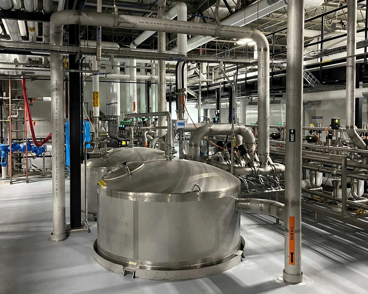 Technicians on a sanitary production floor | Westside Construction Group