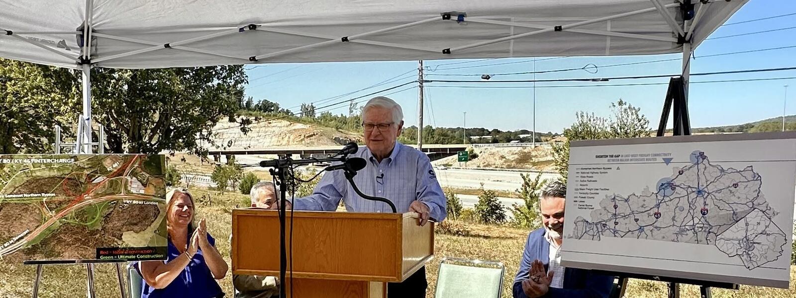 Congressman Hal Rogers announces the $85 million INFRA grant for the Somerset Northern Bypass in Kentucky