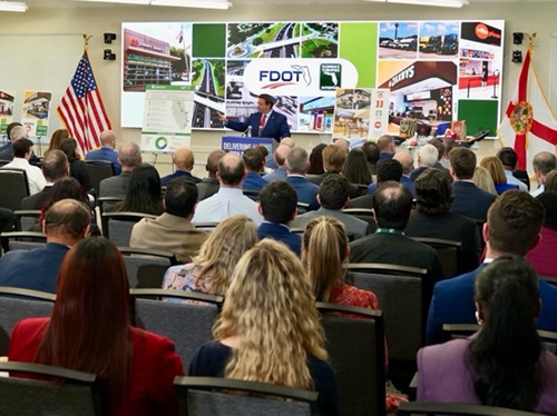 Florida officials at an announcement on the Florida's Turnpike widening program | Westside Construction Group