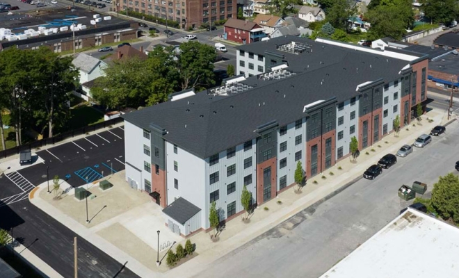 Barrel Factory Apartments mixed-use building in Midtown Kingston, New York | Westside Construction Group