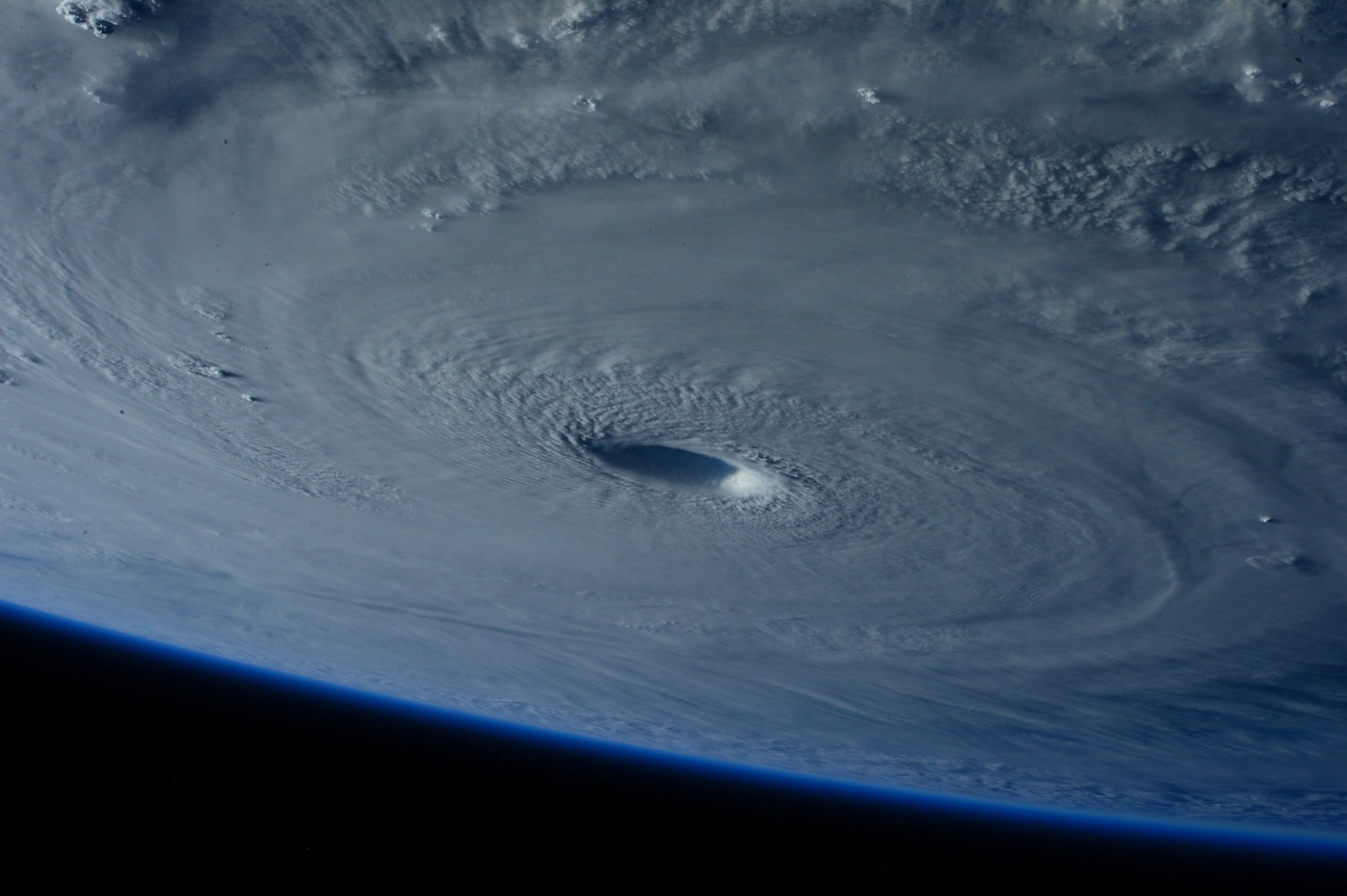 Stock satellite photo of a hurricane seen from space, used to illustrate Tropical Storm Isaias coverage | Westside Construction Group