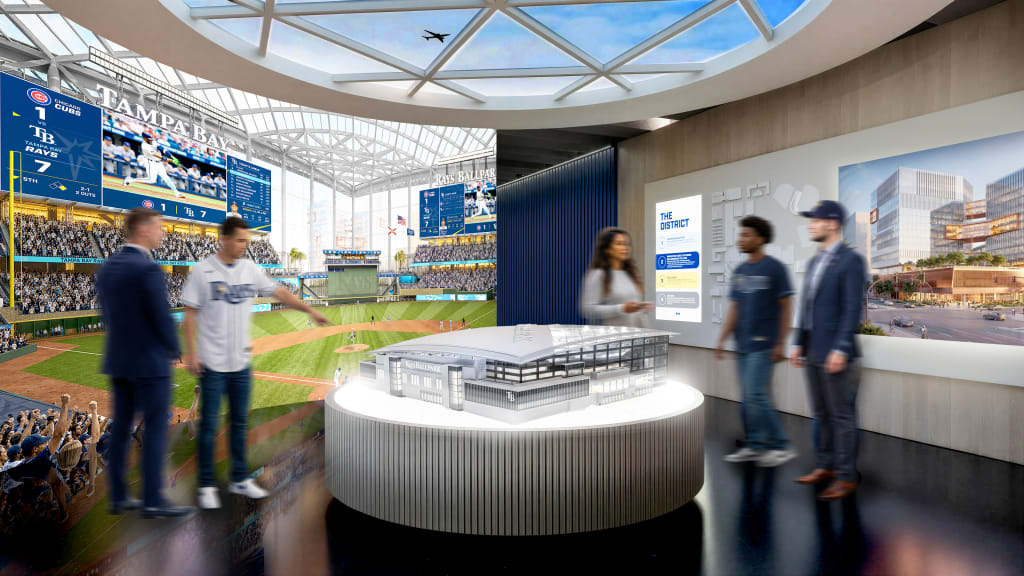 Rendering of the Tampa Bay Rays Ballpark Experience Center planned for Westshore City Center in Tampa | Westside Construction Group
