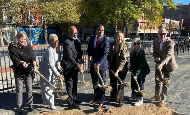 West Main Gateway Project ceremonial groundbreaking in downtown Rochester | Westside Construction Group