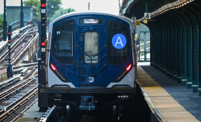 New York City subway A train on elevated tracks | Westside Construction Group
