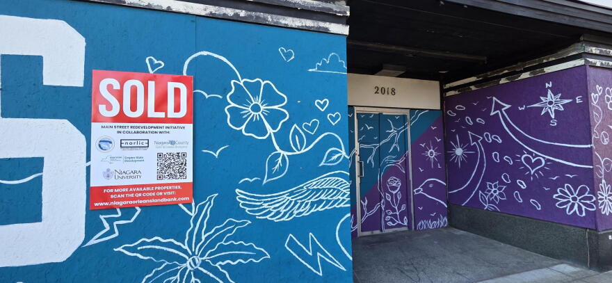 Sold sign outside the vacant building at 2018 Main Street in Niagara Falls | Westside Construction Group