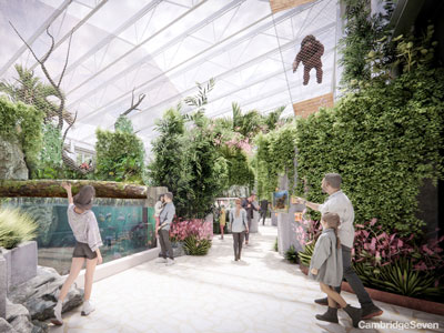 Rendering of the Seneca Park Zoo Tropics Complex in Rochester, New York | Westside Construction Group