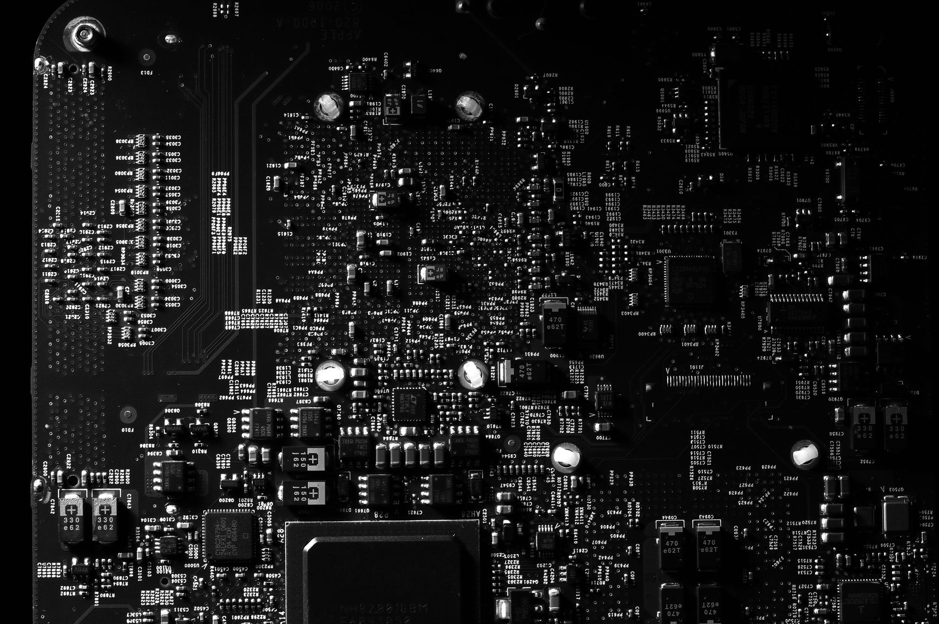 electronics circuit board — illustrative stock photograph