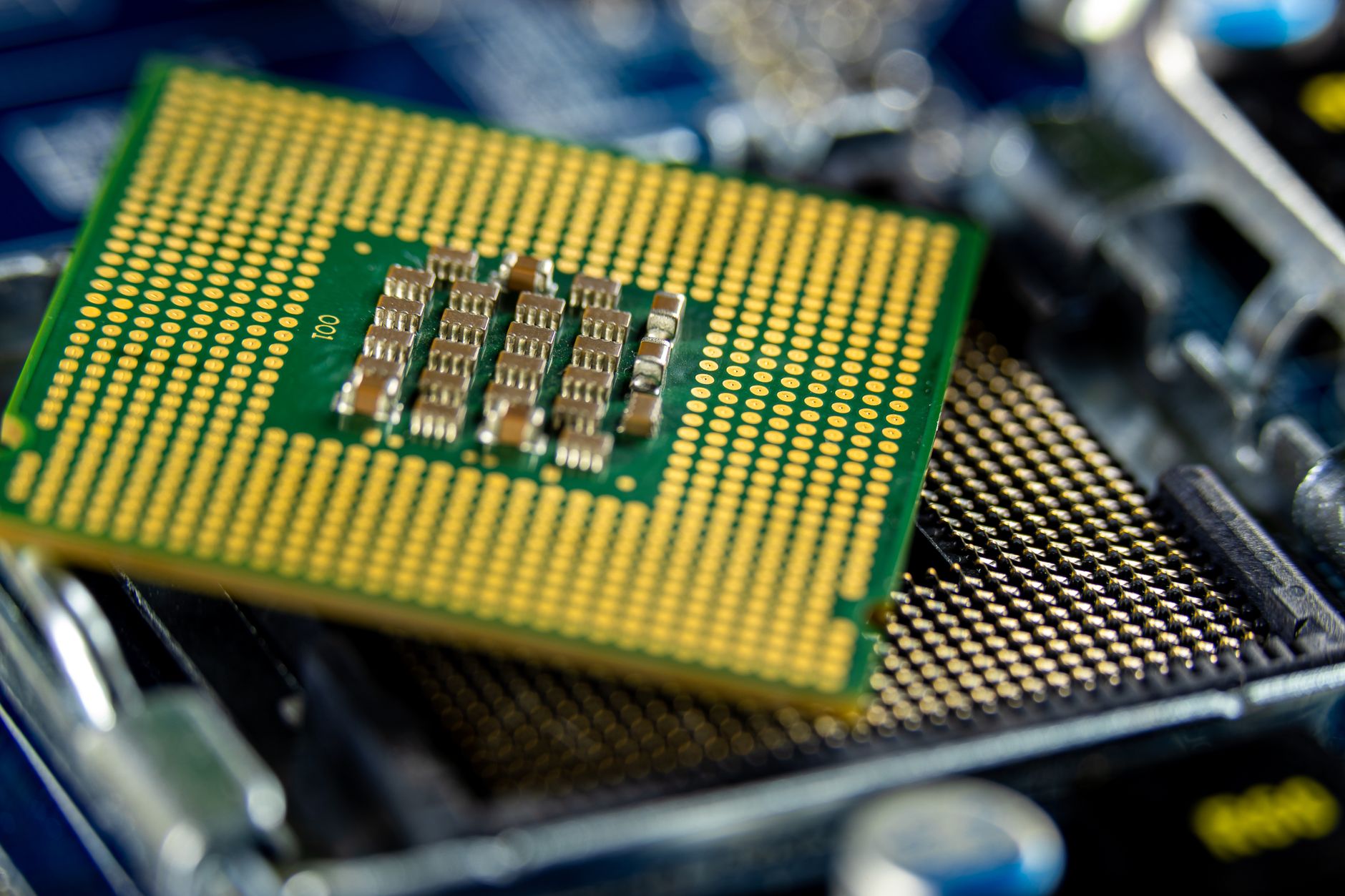 semiconductor processor chip circuit — illustrative stock photograph