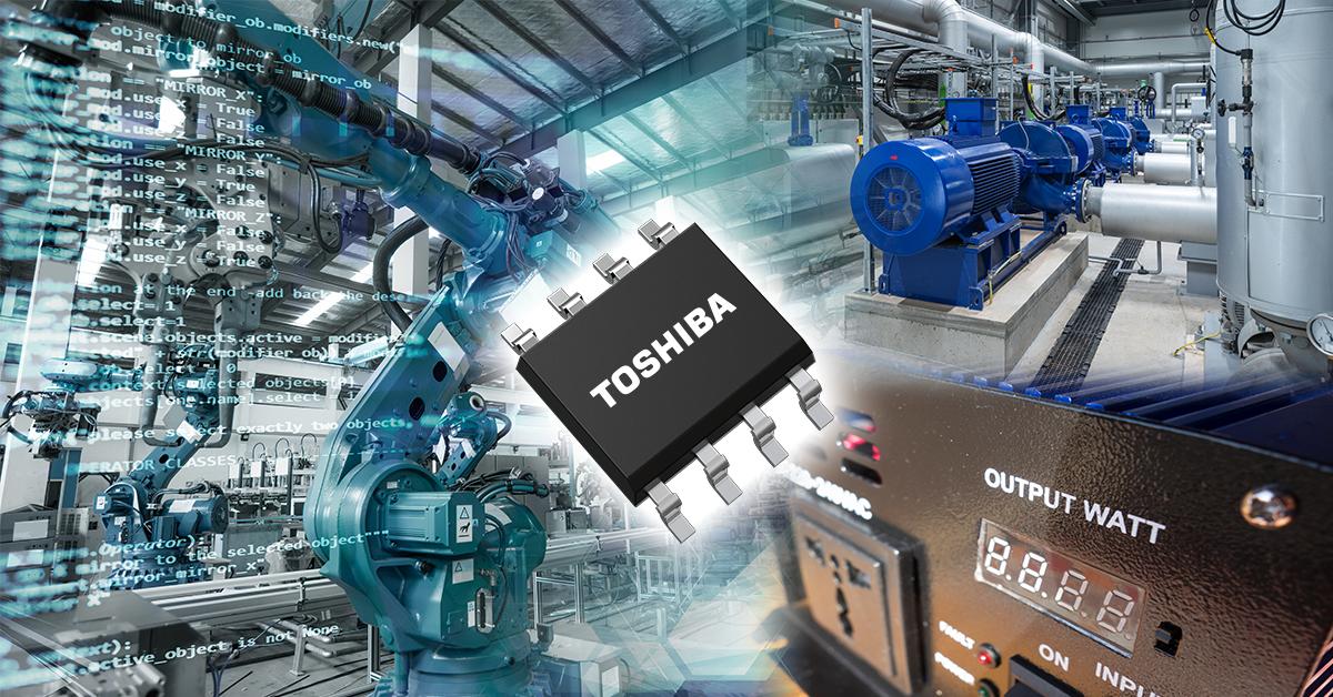 Toshiba DCL32xx00 dual-channel digital isolators in SOIC8-N packages.
