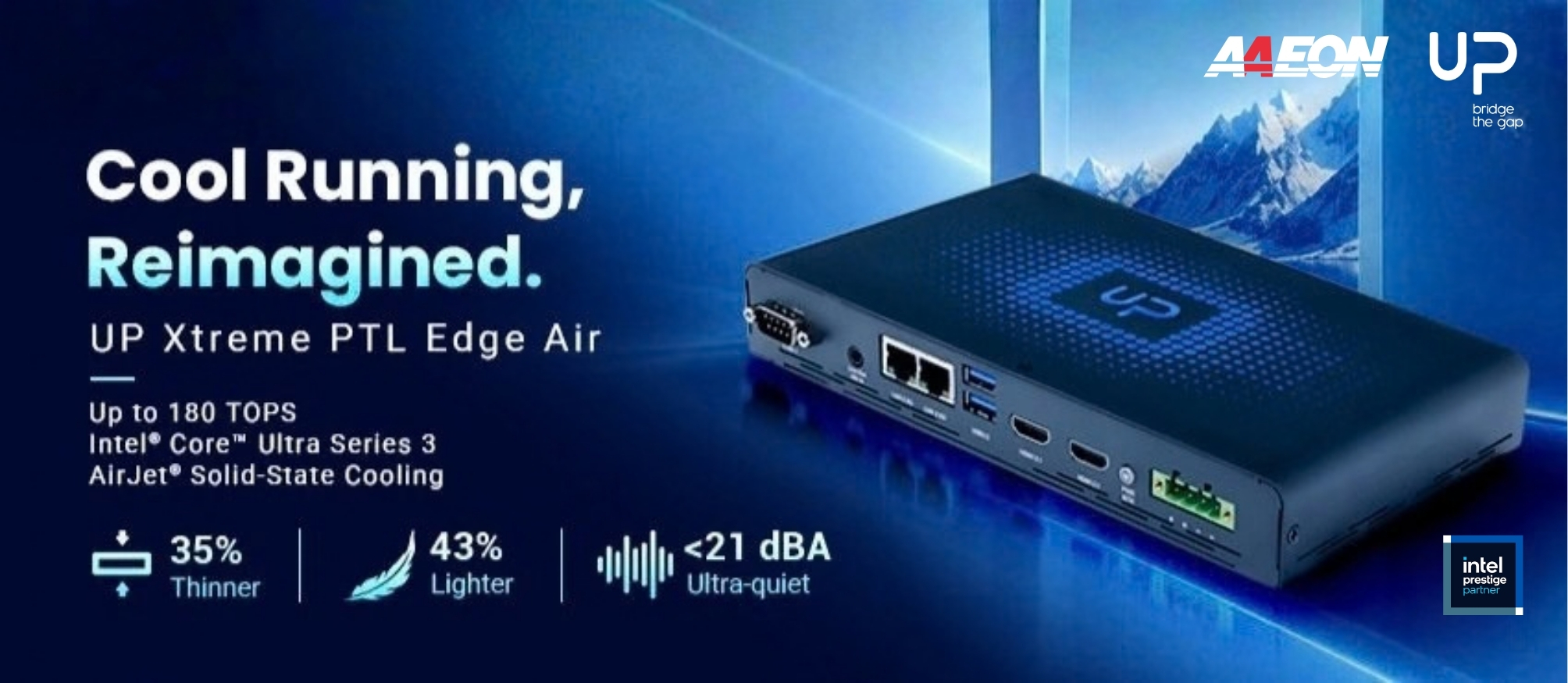 AAEON uses solid-state cooling in Panther Lake edge computer