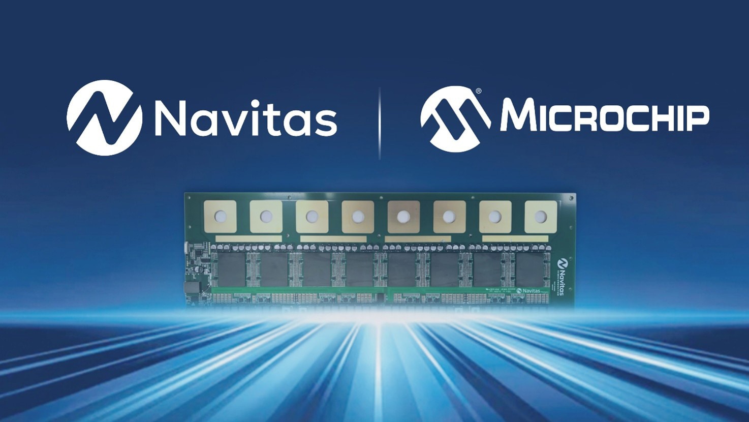 Microchip and Navitas 800V-to-6V GaN power-conversion reference design
