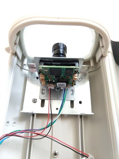 A camera installed in its outdoor housing for a Global Meteor Network station. Image: Global Meteor Network, CC BY 4.0.